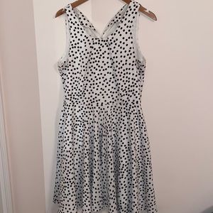 41 Hawthorn polka dot dress fit and flare a line
